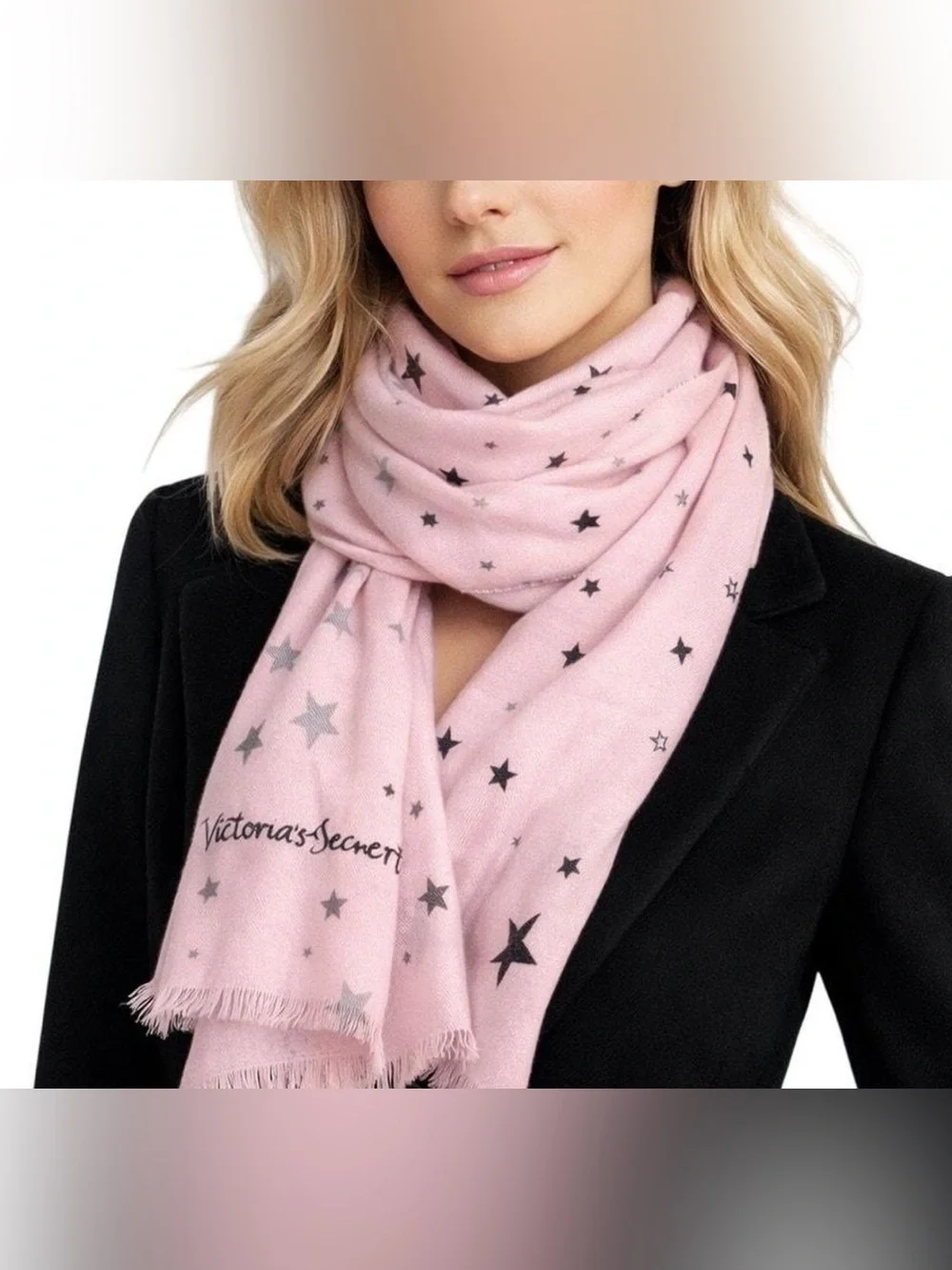 VS wool blend women's scarf Winter angel collection 76.5